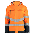 Projob Prio PROJOB Prio imperméable de signalisation doublé pour hommes - orange/noir