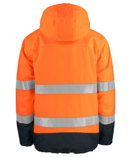 Projob Prio PROJOB Prio imperméable de signalisation doublé pour hommes - orange/noir