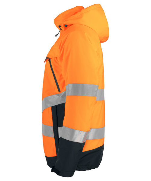 Projob Prio PROJOB Prio imperméable de signalisation doublé pour hommes - orange/noir