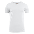 Printer Active Wear  PRINTER T-shirt épais à col en V blanc / pour hommes
