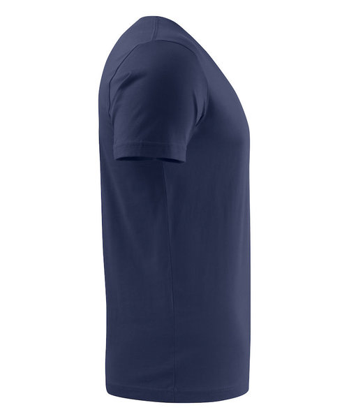 Printer Active Wear  T-shirt épais à col en V marine pour hommes