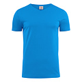 Printer Active Wear  T-shirt épais à col en V bleu océan pour hommes