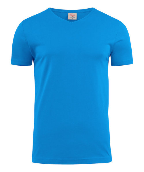 Printer Active Wear  PRINTER heavy t-shirt v-neck oceaanblauw/ heren