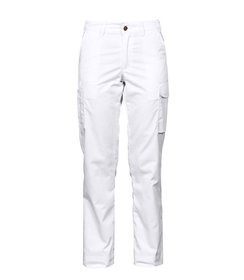 PROJOB Pantalon de travail léger sans poches genoux, blanc / pour femmes