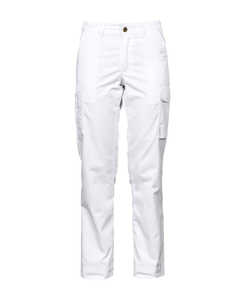 Projob Swedish Workwear PROJOB Pantalon de travail léger sans poches genoux, blanc / pour femmes