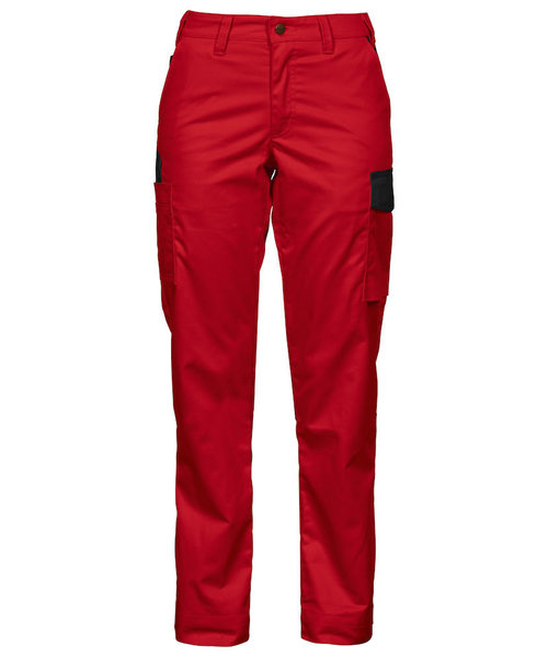 Projob Swedish Workwear PROJOB Pantalon de travail léger sans poches genoux rouge/femme