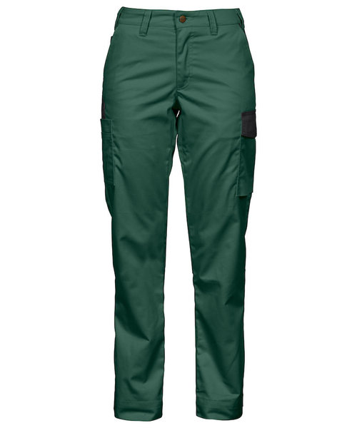 Projob Swedish Workwear PROJOB Pantalon de travail léger sans poches genoux, vert forêt / femmes