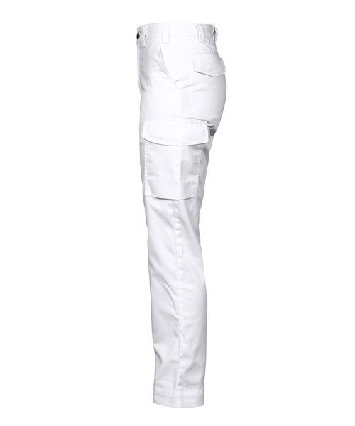 Projob Swedish Workwear PROJOB Pantalon de travail léger sans poches genoux, blanc / pour femmes