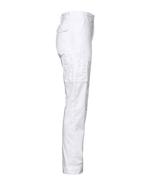 Projob Swedish Workwear PROJOB Pantalon de travail léger sans poches genoux, blanc / pour femmes