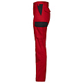 Projob Swedish Workwear PROJOB Pantalon de travail léger sans poches genoux rouge/femme
