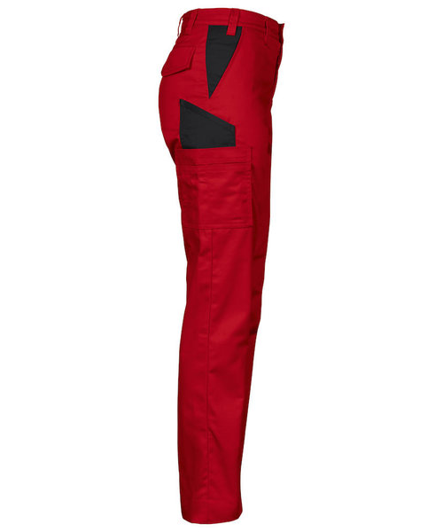 Projob Swedish Workwear PROJOB Pantalon de travail léger sans poches genoux rouge/femme