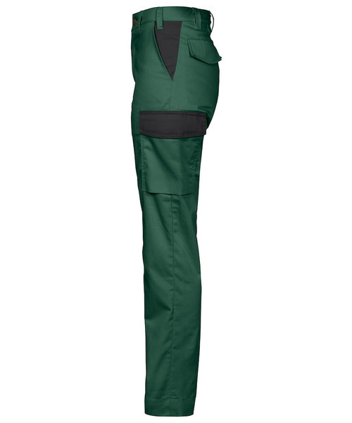 Projob Swedish Workwear PROJOB Pantalon de travail léger sans poches genoux, vert forêt / femmes