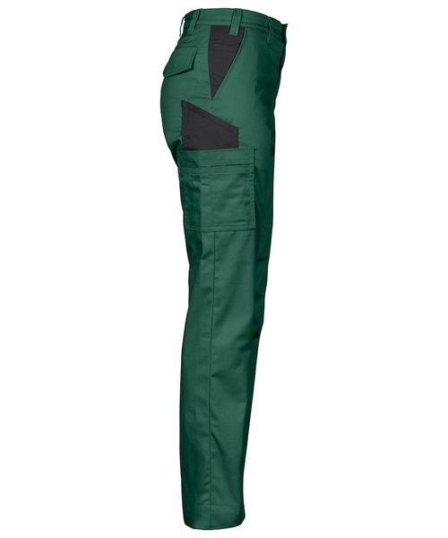 Projob Swedish Workwear PROJOB Pantalon de travail léger sans poches genoux, vert forêt / femmes