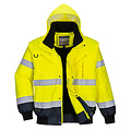 Portwest PORTWEST Veste bomber haute visibilité contrastée jaune/marine