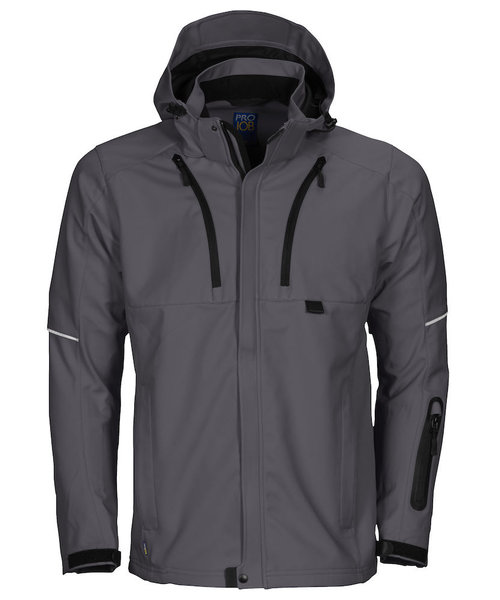 Projob Swedish Workwear Veste PROJOB Softshell grise pour hommes