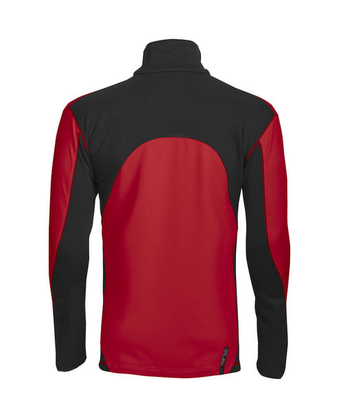 Projob Swedish Workwear PROJOB Sweat-shirt à fermeture éclair longue rouge pour hommes