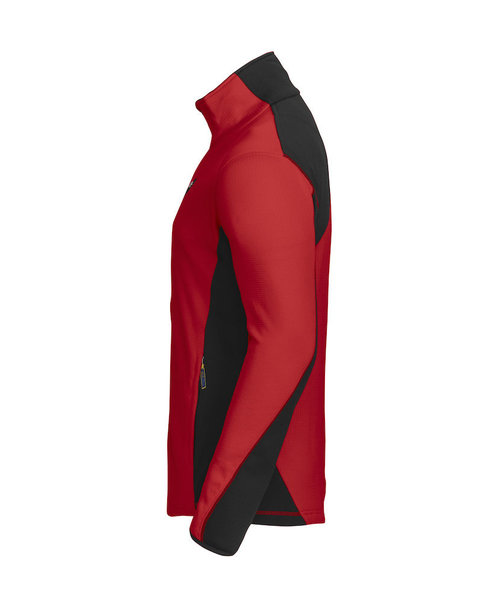Projob Swedish Workwear PROJOB Sweat-shirt à fermeture éclair longue rouge pour hommes