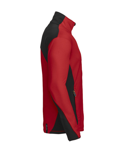 Projob Swedish Workwear PROJOB Sweat-shirt à fermeture éclair longue rouge pour hommes