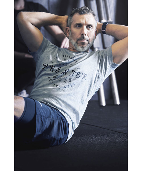 Printer Active Wear  PRINTER Essentials t-shirt épais à manches courtes noir / pour hommes