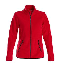 PRINTER Essentials fleece jacket speedway dames rood