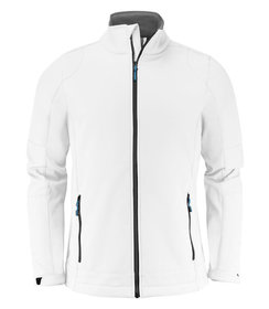 PRINTER Essentials softshell jacket trial heren wit