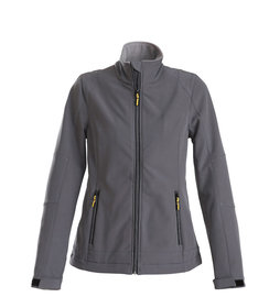 PRINTER Essentials veste softshell trial pour femmes, grise