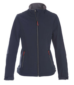 PRINTER Essentials veste softshell trial pour femmes, couleur marine