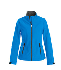 PRINTER Essentials veste softshell trial pour femmes bleu océan