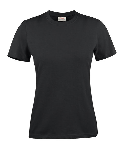 Printer Essentials PRINTER Essentials heavy t-shirt short sleeves zwart/ dames