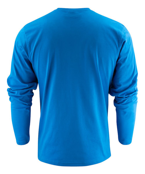 Printer Essentials PRINTER Essentials heavy t-shirt long sleeves oceaanblauw/ heren