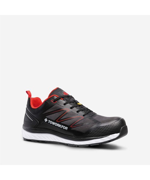 ToWorkFor WORK OUT Warm Up Red S3 SRC ESD low schoen