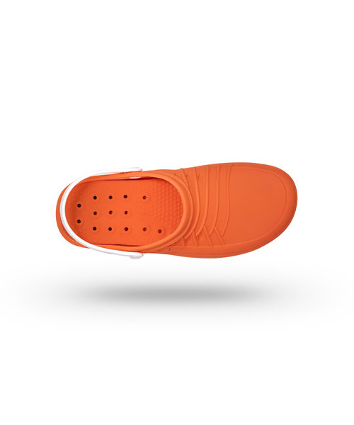 WOCK CLOG 05 blanc/orange, Steri-tech (sabot médical)
