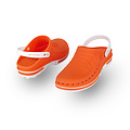 WOCK CLOG 05 blanc/orange, Steri-tech (sabot médical)