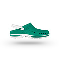 WOCK CLOG 06 blanc/vert, Steri-tech (sabot médical)
