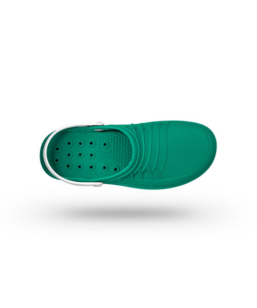 WOCK CLOG 06 blanc/vert, Steri-tech (sabot médical)