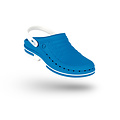 WOCK CLOG 07 blanc/bleu moyen, Steri-tech (sabot médical)