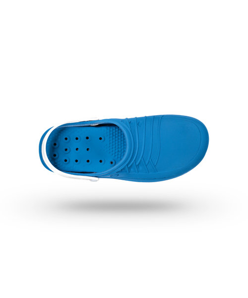 WOCK CLOG 07 blanc/bleu moyen, Steri-tech (sabot médical)