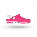 WOCK CLOG 09 blanc/fuchsia, Steri-tech (sabot médical)