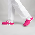 WOCK CLOG 09 blanc/fuchsia, Steri-tech (sabot médical)