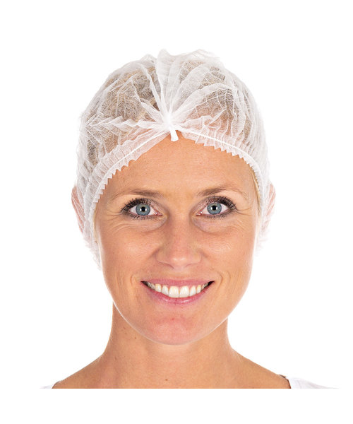 HygoNorm Filet à cheveux Clip Cap Light blanc