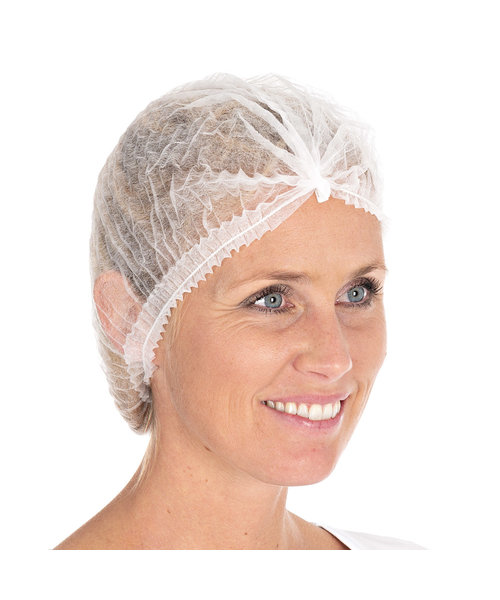 HygoNorm Filet à cheveux Clip Cap Light blanc
