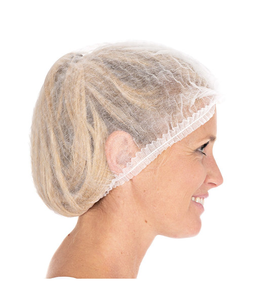 HygoNorm Filet à cheveux Clip Cap Light blanc