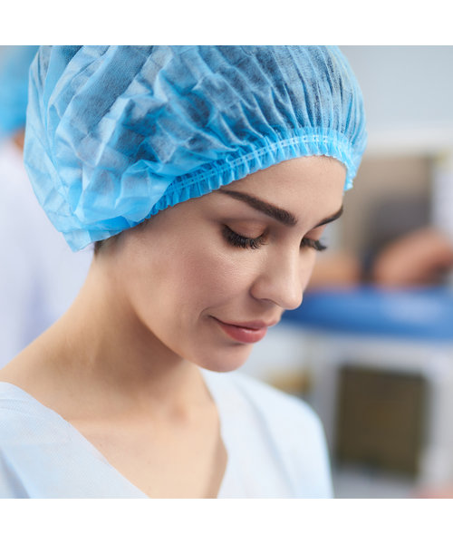 HygoNorm Filet à cheveux Clip Cap Light bleu