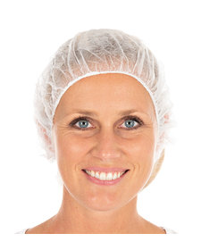 Filet à cheveux bouffant Bettina Light blanc