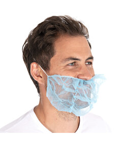 Baardmasker PP/ blauw 46x20cm