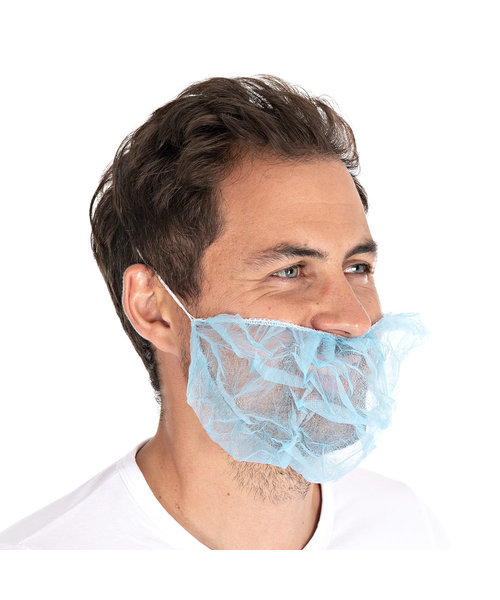 HygoStar Masque à barbe PP/bleu 46 x 20 cm