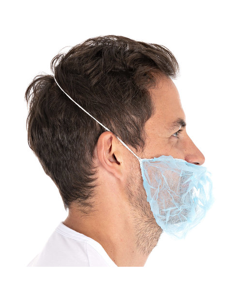 HygoStar Masque à barbe PP/bleu 46 x 20 cm