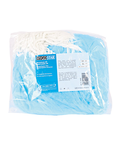 HygoStar Masque à barbe PP/bleu 46 x 20 cm