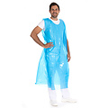HygoStar Tablier jetable en LDPE pour le corps entier, 30 my/bleu