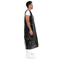HygoStar Tablier jetable en LDPE intégral 30 my/ noir